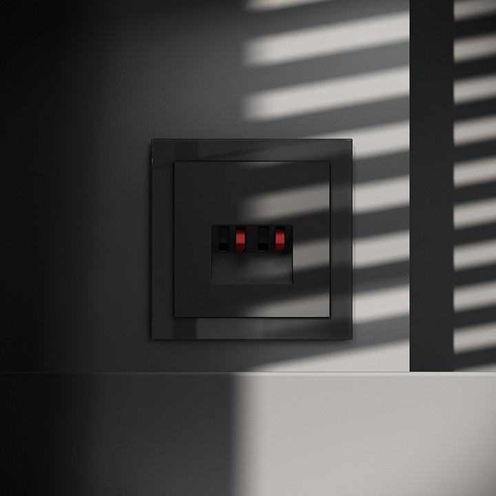 Розетка акустическая без рамки voltum s70 vls060308