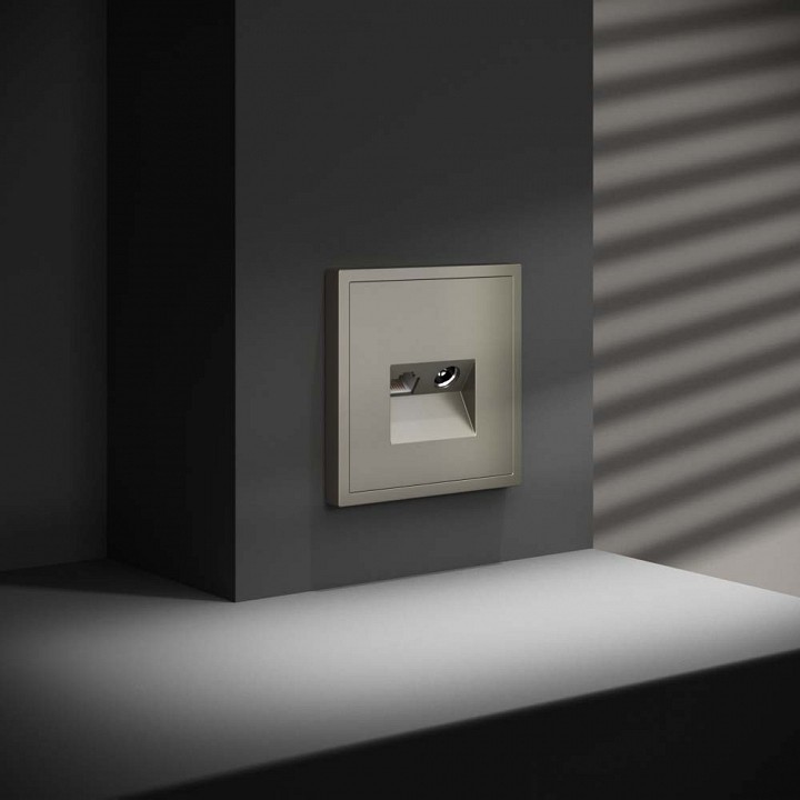 Тв-розетка и розетка ethernet rj-45 без рамки voltum s70 vls060704