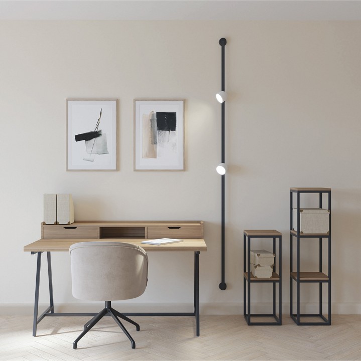 Накладной светильник denkirs belty spot dk5543-wh+bk