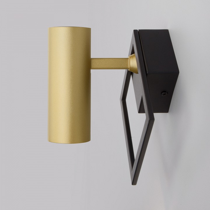 Бра eurosvet turro 20091/1 led черный/ золото