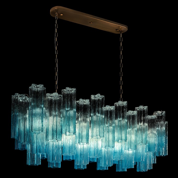 Подвесная люстра loft it murano 10580/1000r clear blue