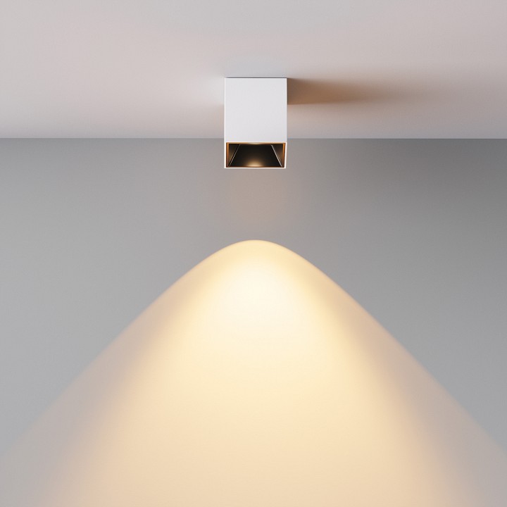 Накладной светильник maytoni technical alfa led c064cl-5w2.7k-sq-wb