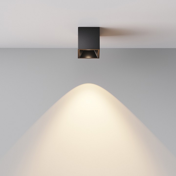 Накладной светильник maytoni technical alfa led c064cl-5w3k-sq-b