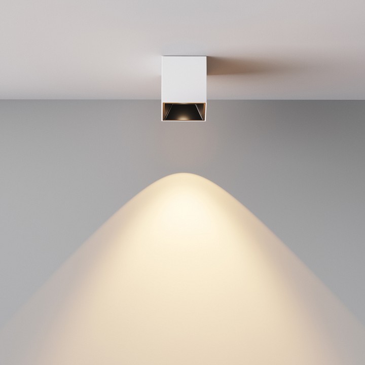 Накладной светильник maytoni technical alfa led c064cl-5w3k-sq-wb