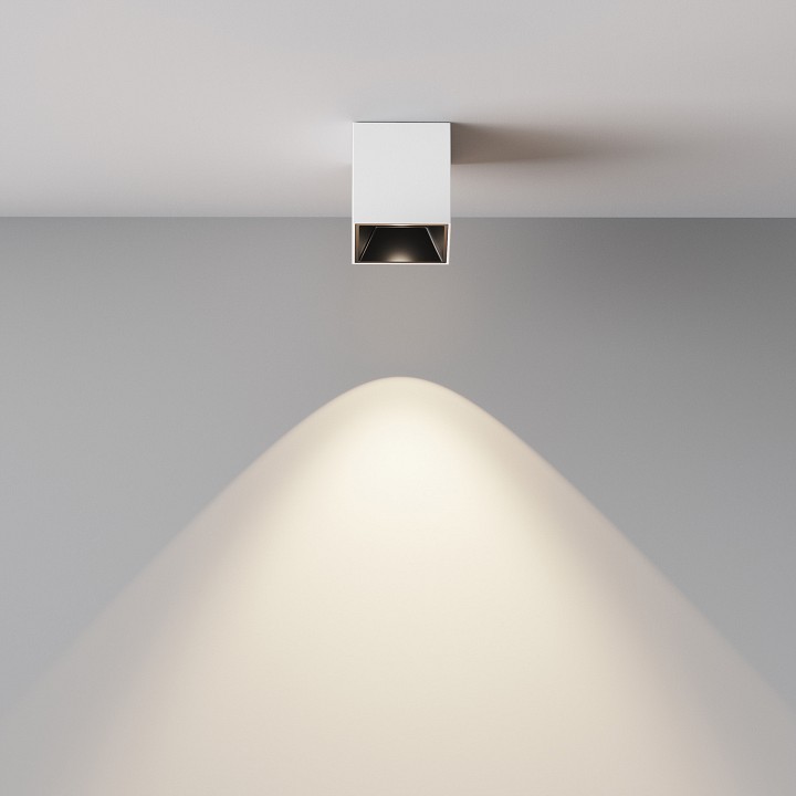 Накладной светильник maytoni technical alfa led c064cl-5w4k-sq-wb