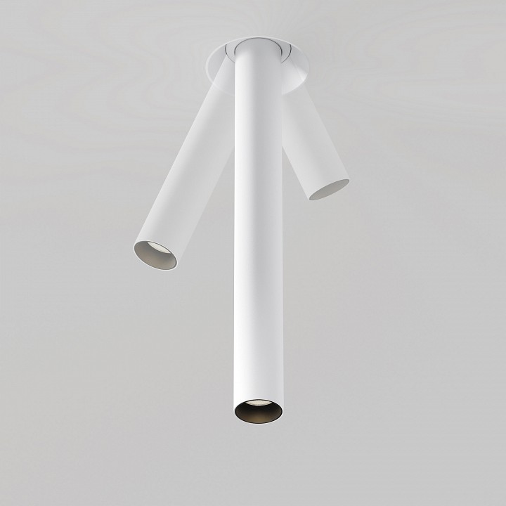 Встраиваемый светильник на штанге maytoni technical focus t c140trs-l300-7w3k-w