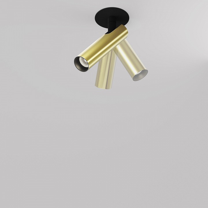 Встраиваемый светильник на штанге maytoni technical focus t c141rs-l125-6w4k-bbs