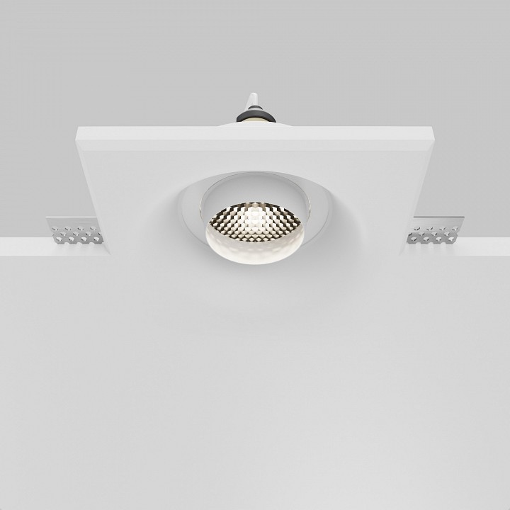 Встраиваемый светильник maytoni technical gyps modern dl006-gu10-rd-w