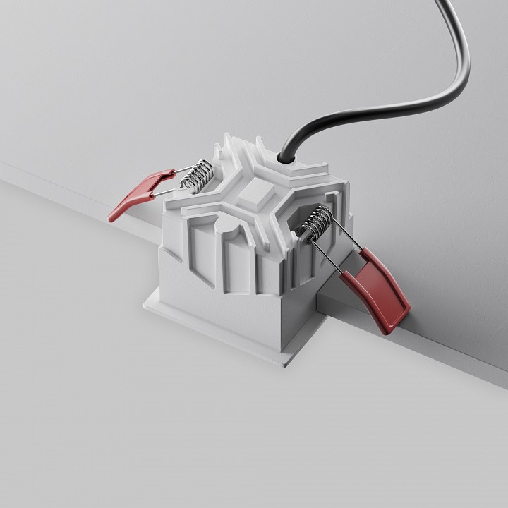 Встраиваемый светильник maytoni technical alfa led dl043-01-10w3k-sq-w-1