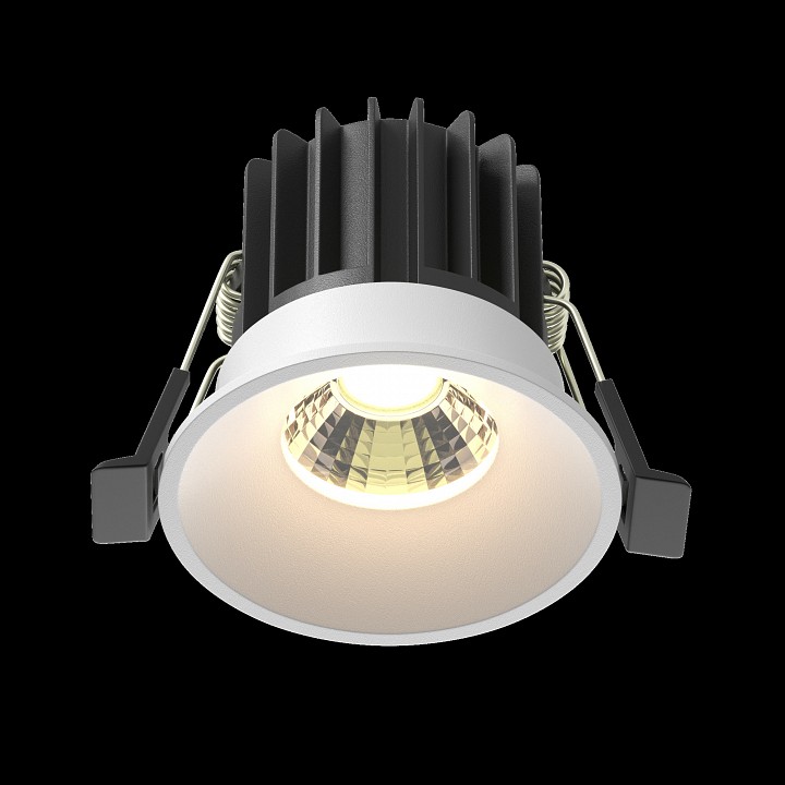 Встраиваемый светильник maytoni technical round dl058-7w3k-w