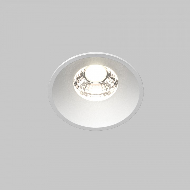 Встраиваемый светильник maytoni technical round dl058-7w4k-w