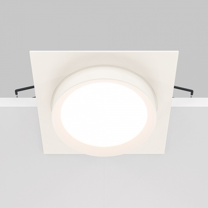 Встраиваемый светильник maytoni technical hoop dl086-gx53-sq-w