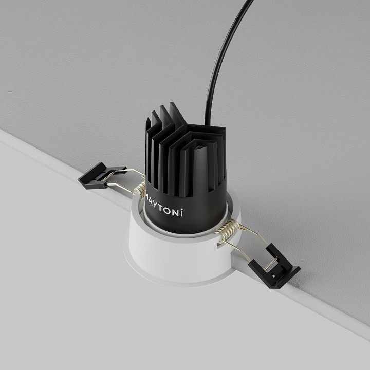 Встраиваемый светильник maytoni technical dip dl115-10w-2.7k-w