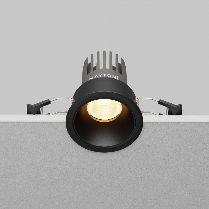 Встраиваемый светильник maytoni technical  dl115-10w-3k-b