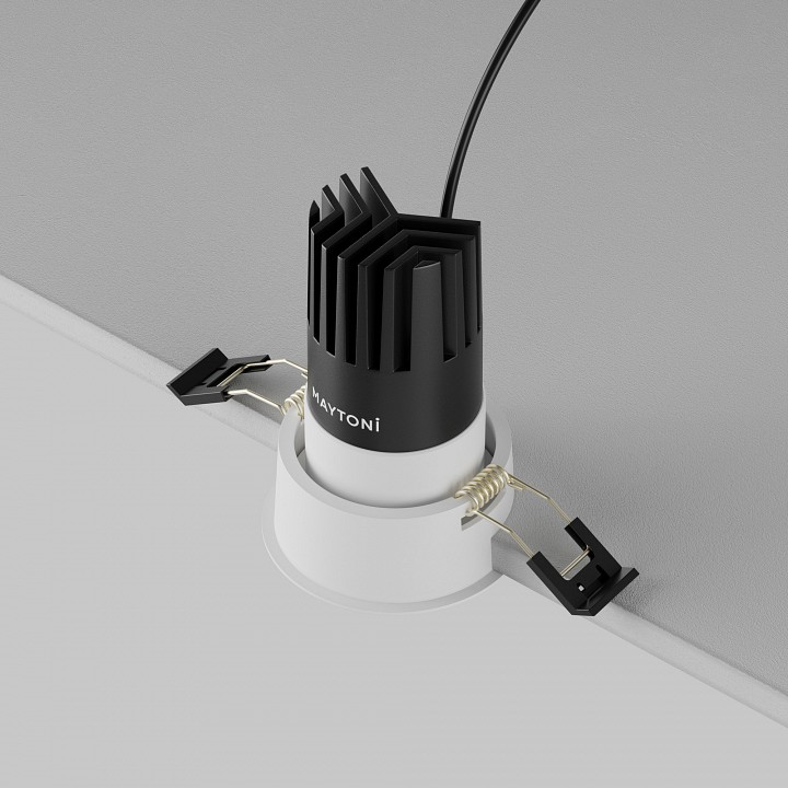 Встраиваемый светильник maytoni technical dip dl116-10w-2.7k-w