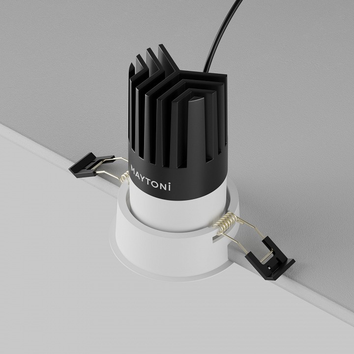 Встраиваемый светильник maytoni technical dip dl118-15w-2.7k-w