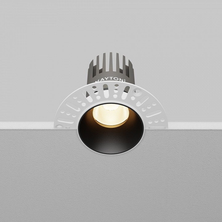 Встраиваемый светильник maytoni technical dl119-10w-3k-trs-b