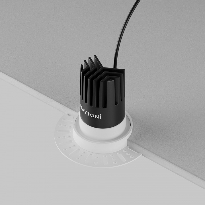 Встраиваемый светильник maytoni technical dip dl119-10w-4k-trs-w