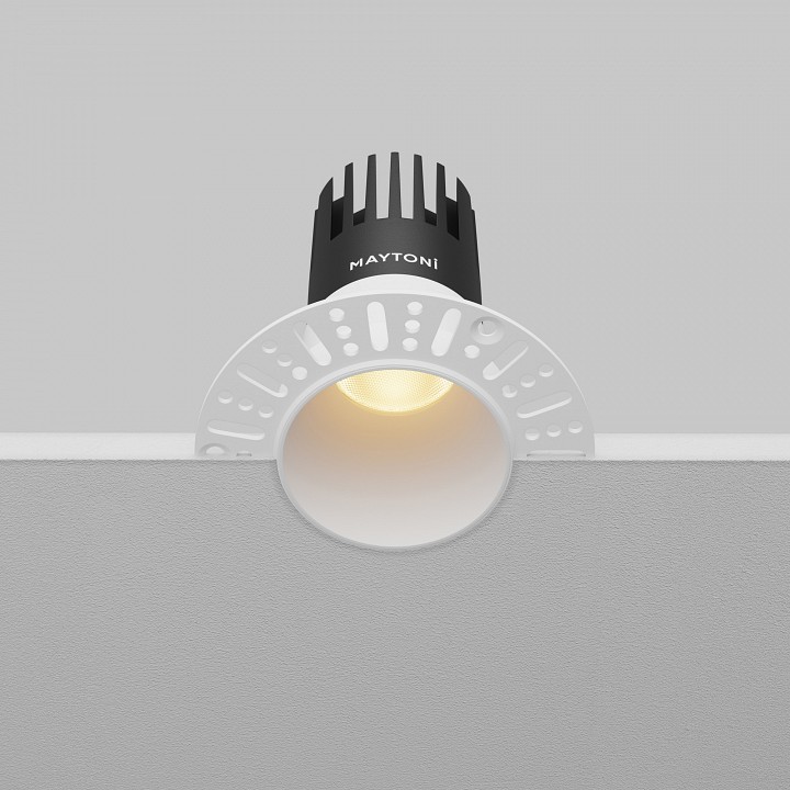 Встраиваемый светильник maytoni technical dip dl120-10w-2.7k-trs-w