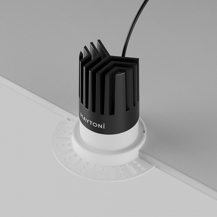 Встраиваемый светильник maytoni technical dip dl121-15w-2.7k-trs-w