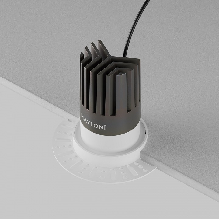 Встраиваемый светильник maytoni technical dip dl121-15w-3k-trs-w