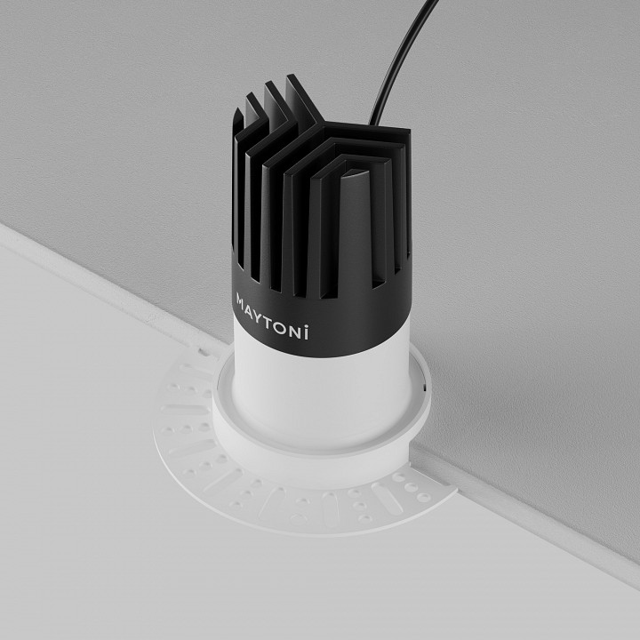 Встраиваемый светильник maytoni technical dip dl122-15w-2.7k-trs-w