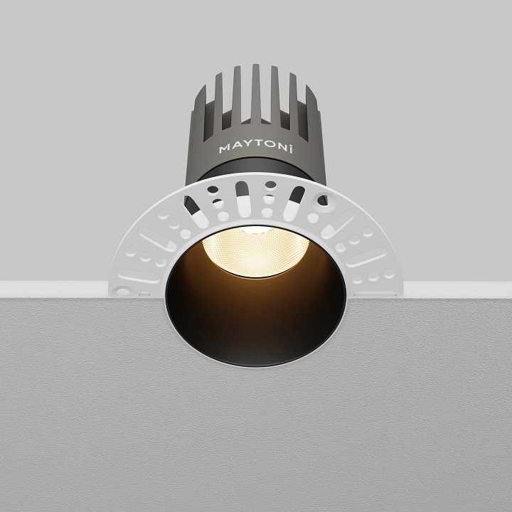 Встраиваемый светильник maytoni technical  dl122-15w-3k-trs-b