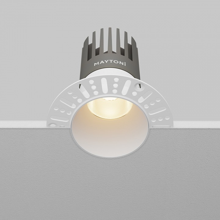 Встраиваемый светильник maytoni technical  dl122-15w-3k-trs-w