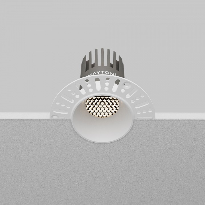 Встраиваемый светильник maytoni technical dip dl124-10w-4k-trs-w