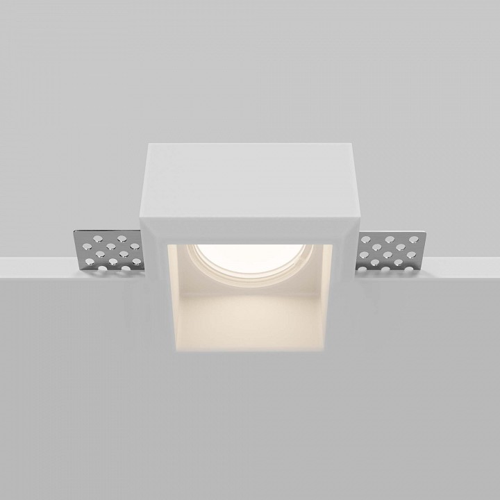 Встраиваемый светильник maytoni technical gyps modern dl131-gu10-01-w