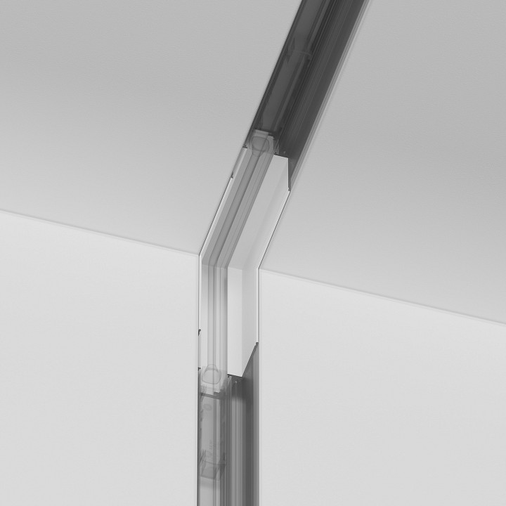 Соединитель угловой внешний для треков накладных maytoni technical accessories for tracks tra004icl-22w