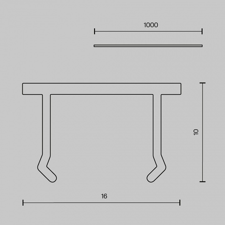 Вставка декоративная maytoni technical  tra239dc-1b