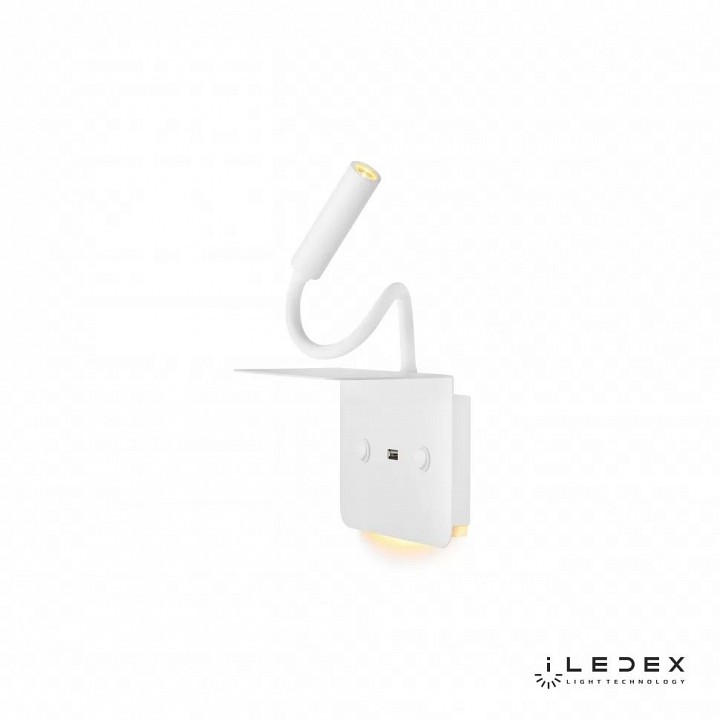 Бра с полкой iledex support 7031c wh