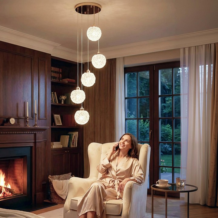 Подвесная люстра citilux cloudy cl323052