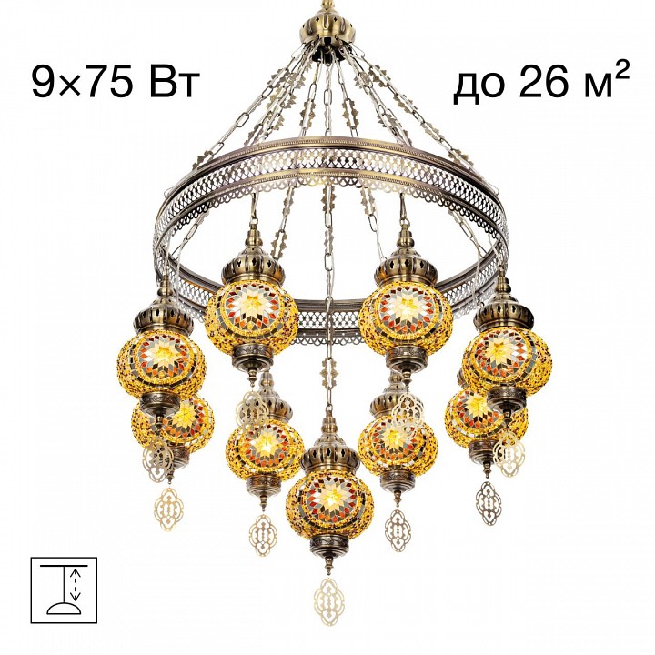 Подвесная люстра citilux каир cl419185