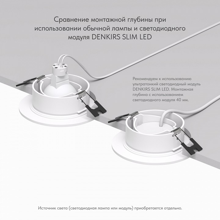 Встраиваемый светильник denkirs dk3029 dk3029-wh