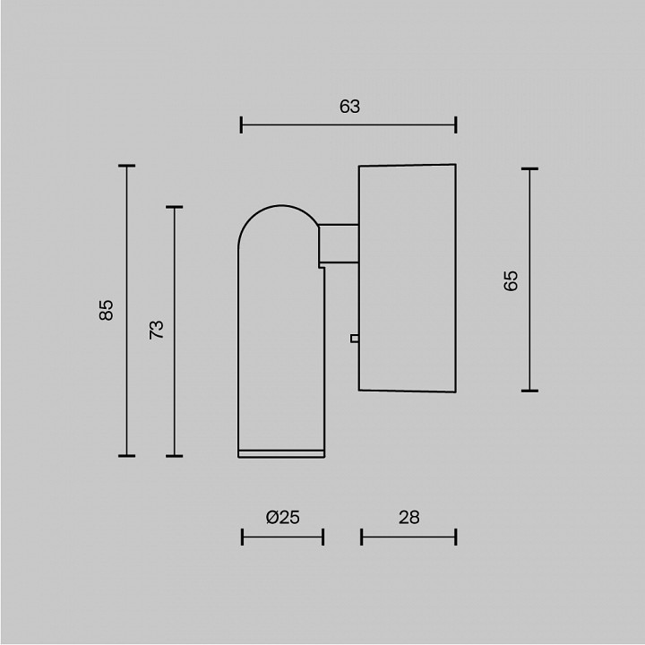 Спот maytoni technical mirax c039wl-l3w3k