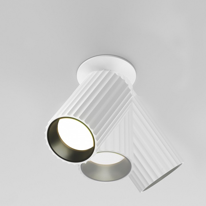 Встраиваемый светильник на штанге maytoni technical calipso c110cl-01-gu10-w