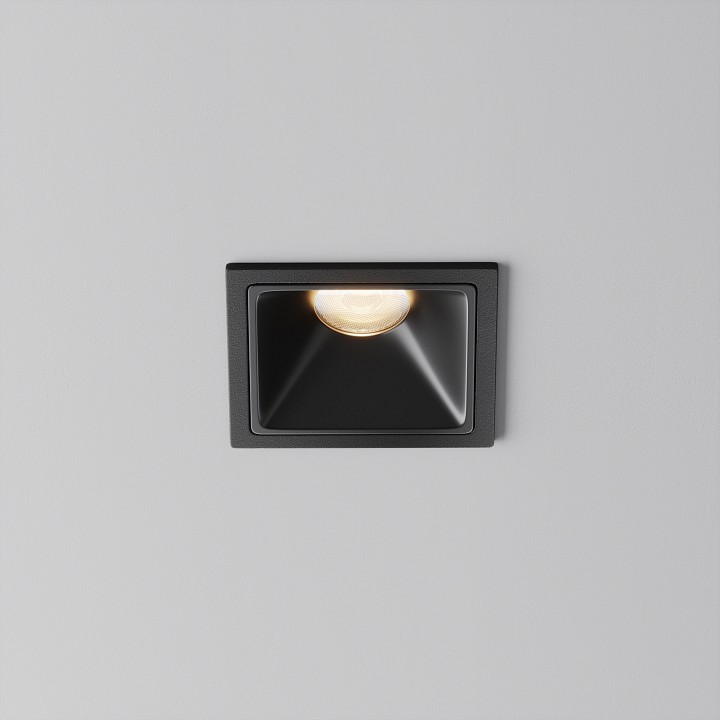 Встраиваемый светильник maytoni technical alfa led dl043-01-10w3k-sq-b-1