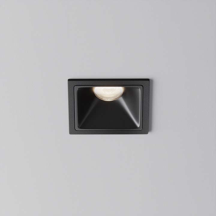 Встраиваемый светильник maytoni technical alfa led dl043-01-10w4k-sq-b-1