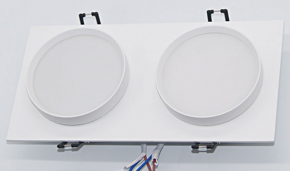 Встраиваемый светильник maytoni technical hoop dl086-02-gx53-sq-w