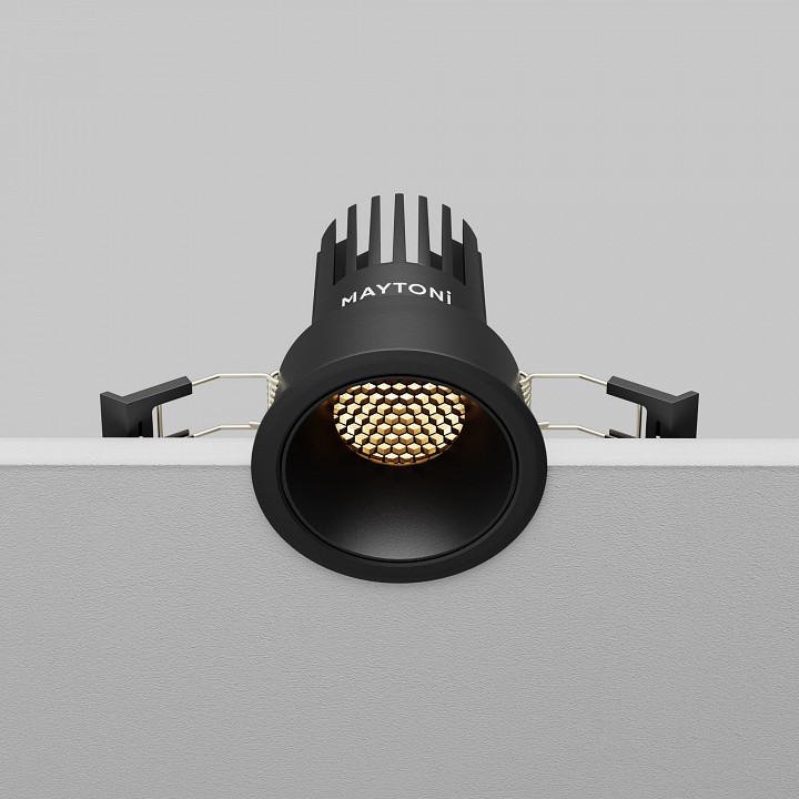 Встраиваемый светильник maytoni technical dip dl115-10w-2.7k-b