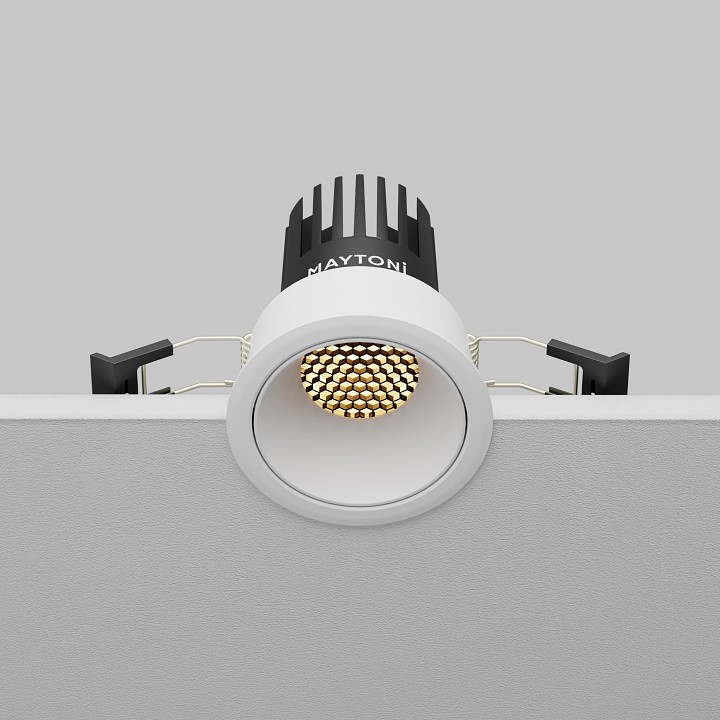 Встраиваемый светильник maytoni technical dip dl115-10w-2.7k-w