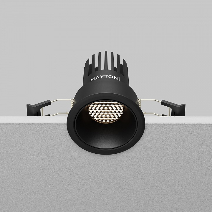 Встраиваемый светильник maytoni technical dip dl115-10w-4k-b