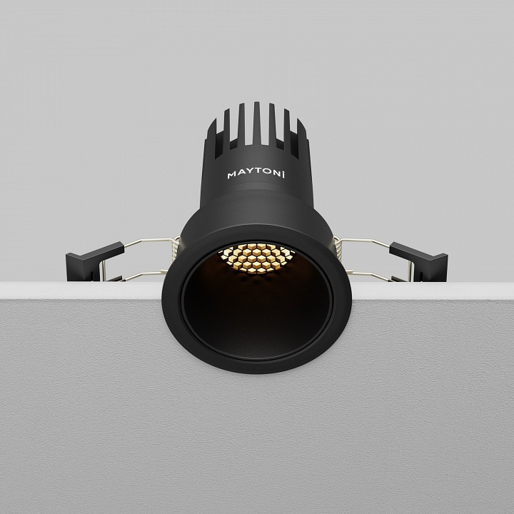 Встраиваемый светильник maytoni technical dip dl116-10w-2.7k-b