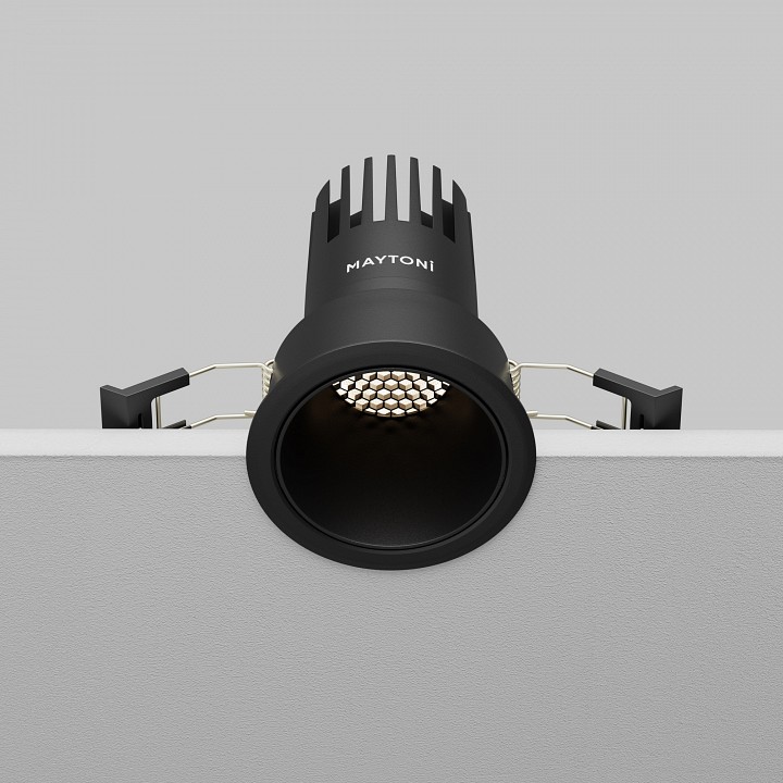 Встраиваемый светильник maytoni technical dip dl116-10w-4k-b