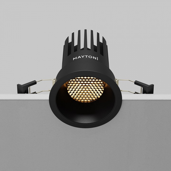 Встраиваемый светильник maytoni technical dip dl117-15w-2.7k-b