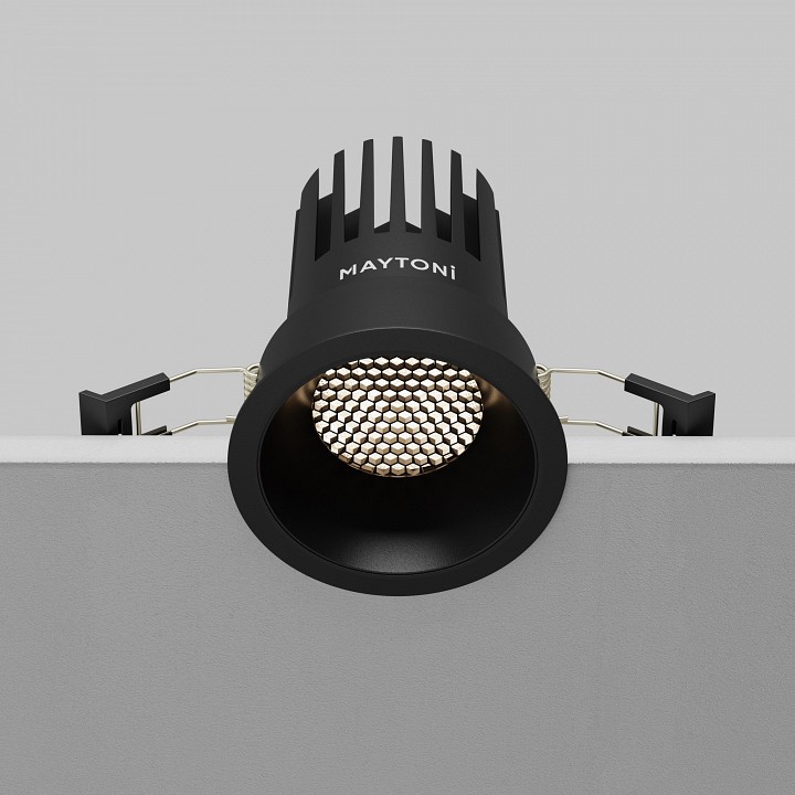 Встраиваемый светильник maytoni technical dip dl117-15w-4k-b