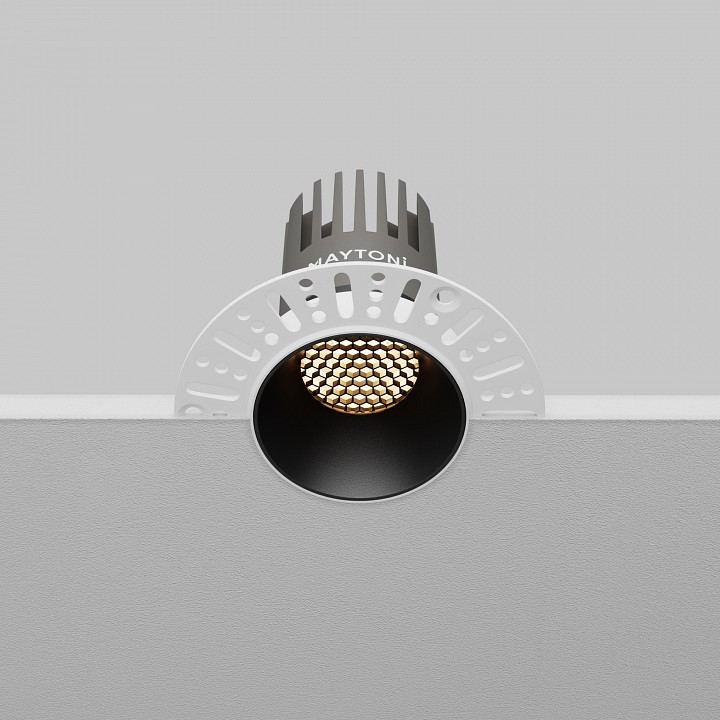 Встраиваемый светильник maytoni technical dl119-10w-3k-trs-b