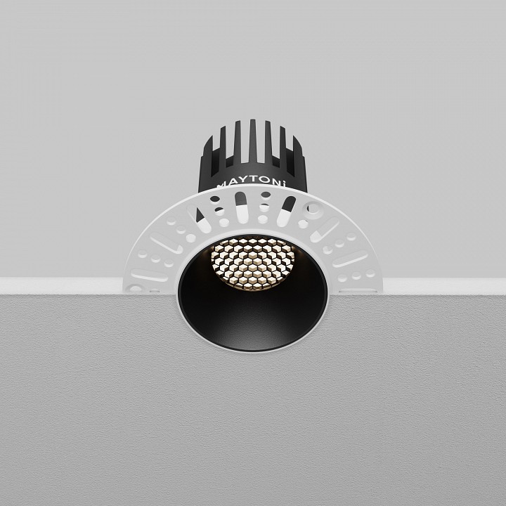 Встраиваемый светильник maytoni technical dip dl119-10w-4k-trs-b